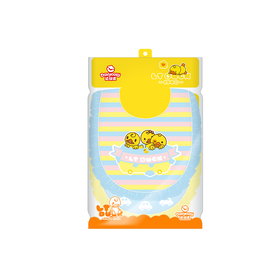 达维适宝宝花瓣口水巾2条装(蓝)LT-DS-DWYJ-D001#