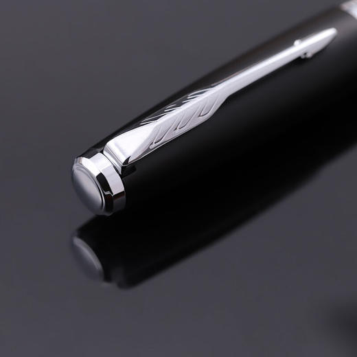 派克（PARKER）都市系列 磨砂黑白夹钢笔/墨水笔 商品图5