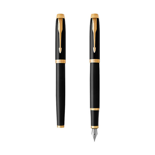 派克（PARKER）IM系列 丽雅黑金夹钢笔/墨水笔 商品图0