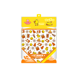 达维适宝宝三角巾2条装(黄/印花)LT-TS-DWYJ-B001#