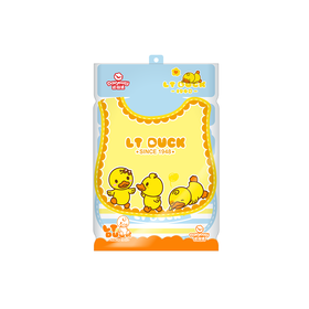 达维适婴儿6形口水巾2条装(黄/蓝)LT-DS-DWYJ-A001#