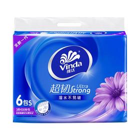 维达超韧抽取式面纸（130抽，6包装)