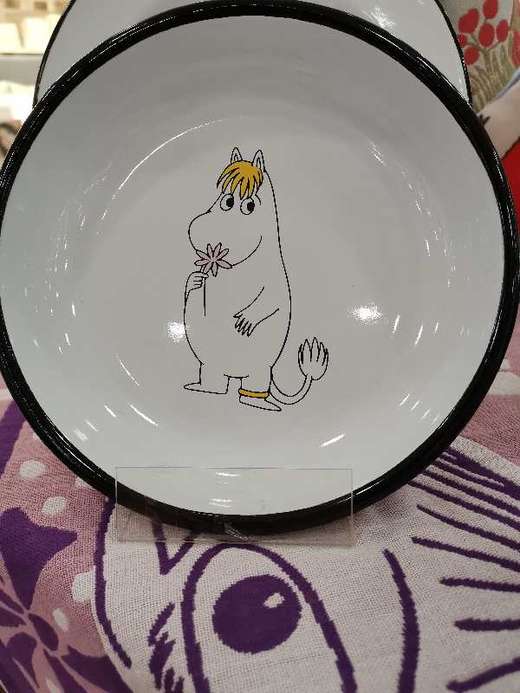 5F  姆明搪瓷盘 直径19cm 商品图0