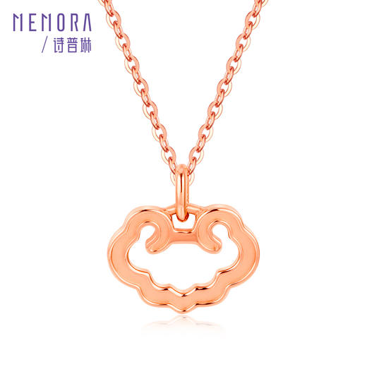 如意系列玫瑰18K金祥云项链KN282801 商品图1