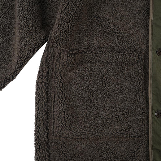 orSlow FLEECE LINER COAT (UNISEX) 法兰绒美军军装内胆大衣 商品图7