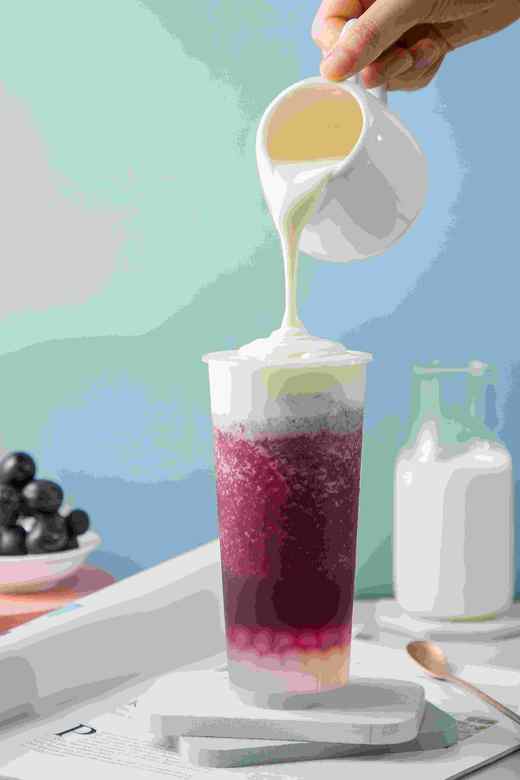 多肉葡萄厚酸奶(冰/大杯) 商品图0