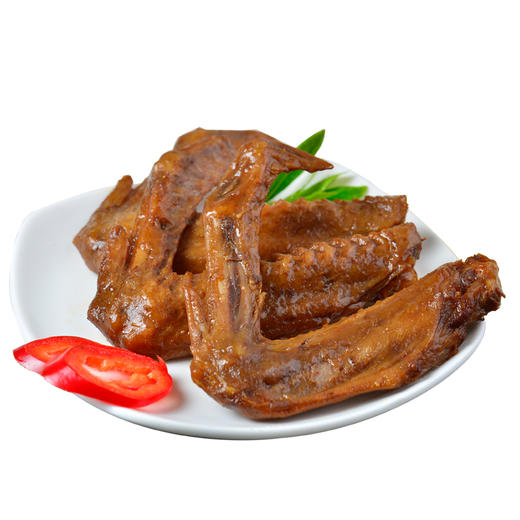 【沟帮子·始于1899】北派麻辣鸭翅40g*5袋 卤味熟食 鸭货休闲零食 即食 包邮 商品图1