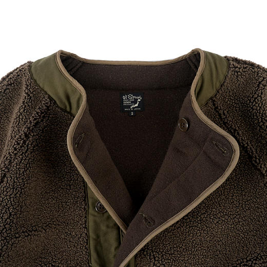 orSlow FLEECE LINER COAT (UNISEX) 法兰绒美军军装内胆大衣 商品图3