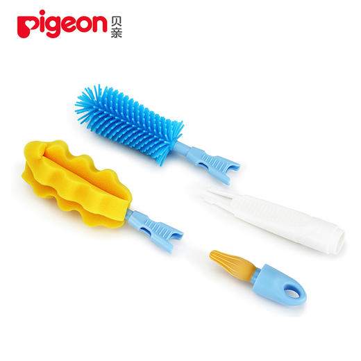 贝亲 日本进口Pigeon 多功能奶瓶奶嘴刷 商品图1