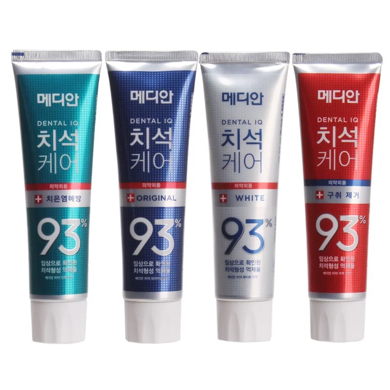 韩国原装麦迪安93%四色牙膏（六只包邮）