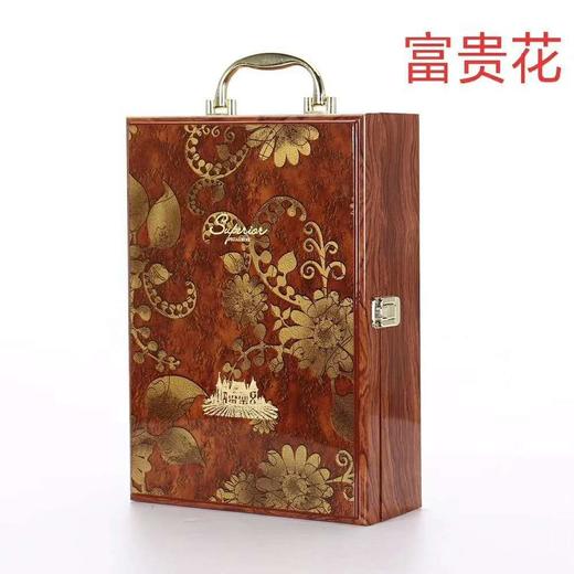 【长期有货】双支装红酒大木盒包装多色可选 一箱5个 商品图4