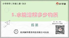 3.1.5《水能溶解多少物质》拓展延伸课