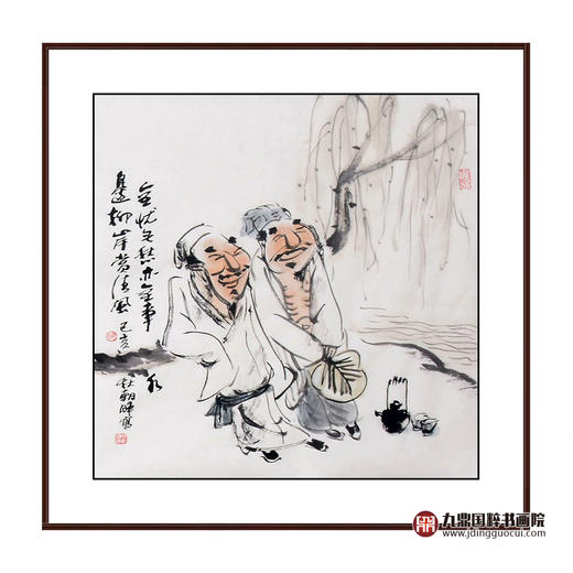 姬朝晖《人物作品》50*50cm 人物斗方作品 茶室/客厅挂画 商品图0