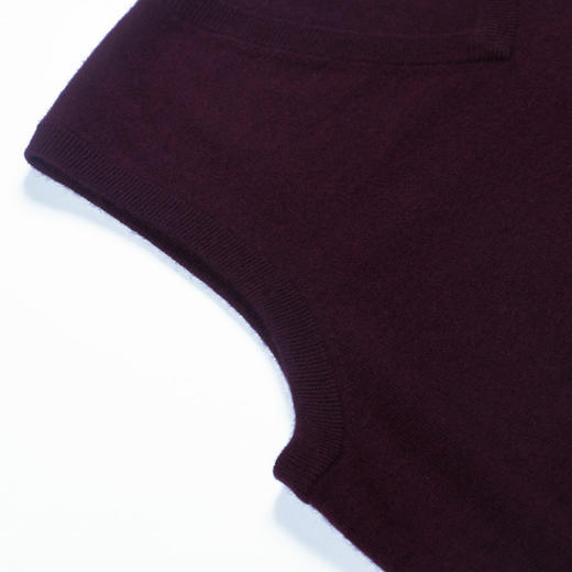 METTE羊绒世家2020秋冬新品男100%山羊绒背心纯色百搭V领针织毛衣 商品图7