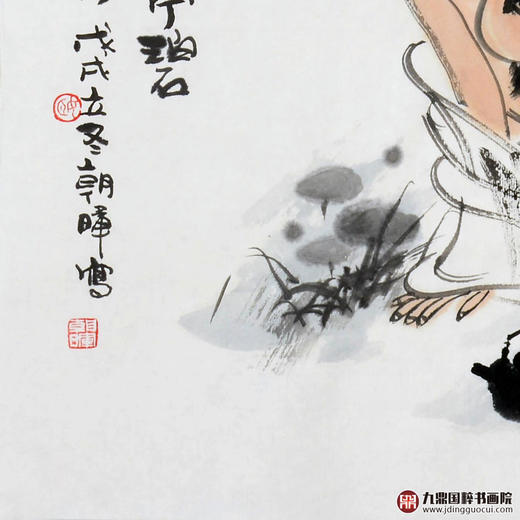 姬朝晖《人物作品》50*50cm 人物斗方作品 茶室/客厅挂画 商品图4