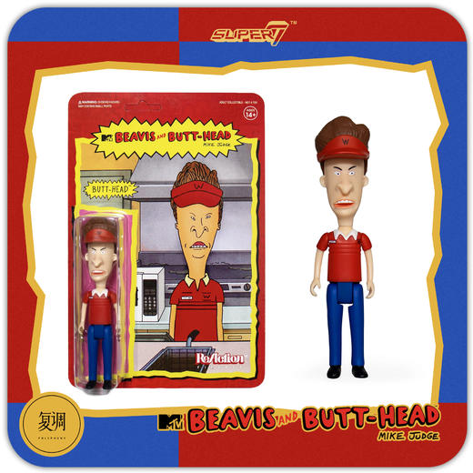 Super7 瘪四与大头蛋系列1 Beavis & Butthead 复古挂卡 商品图8
