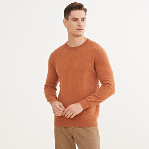 METTE羊绒世家2020秋冬新品男100%山羊绒衫时尚基础百搭圆领毛衣 商品图3