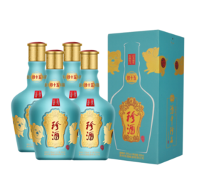 【推荐】珍酒 珍十五己亥猪年珍藏版 53度高度酱香型白酒500mL*4 整箱装