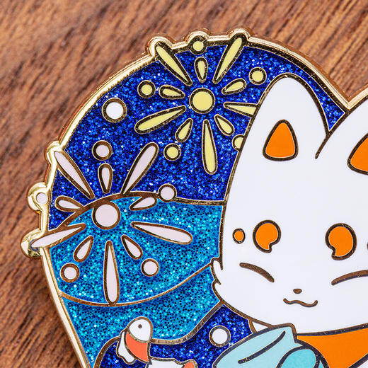 《非人哉官方店》 有兽焉-夏日烟花系列-金属徽章盲盒衣服饰品 商品图3