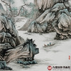 李学亮《九江归路远 万里客船还》68*138cm 山水竖幅作品 玄关/办公室挂画 商品缩略图3