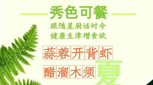 秀色可餐-蒜蓉开背虾醋溜木须 商品图0