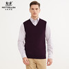 METTE羊绒世家2020秋冬新品男100%山羊绒背心纯色百搭V领针织毛衣 商品缩略图0