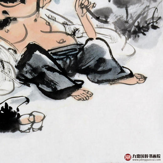 姬朝晖《人物作品》50*50cm 人物斗方作品 茶室/客厅挂画 商品图5