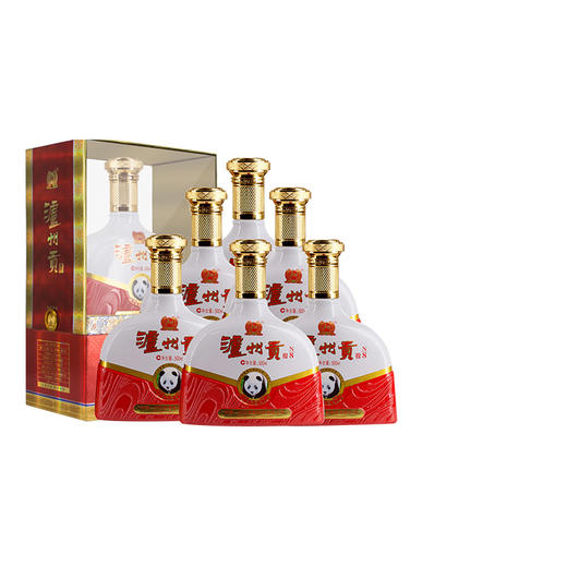 【泸州老窖酒名堂】52度泸州贡酒N8白酒  500ml*6 商品图0