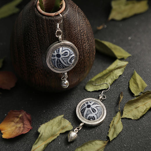 从前慢手工蜡染耳环 /  现货 商品图1