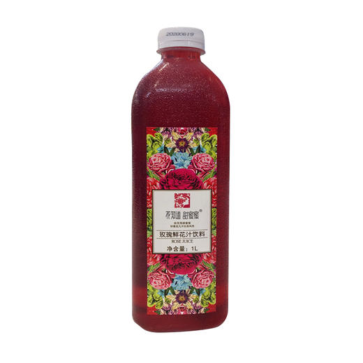 花知道牌玫瑰鲜花汁1L/瓶 商品图0