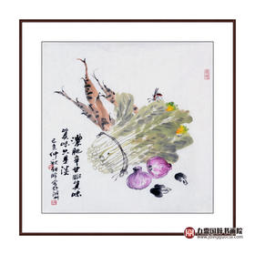 姬朝晖《花鸟作品》50*50cm 花鸟斗方作品 餐厅/茶室/卧室挂画