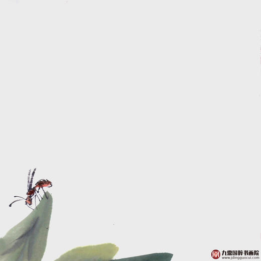 姬朝晖《清品》50*50cm 花鸟斗方作品 餐厅/茶室/卧室挂画 商品图3