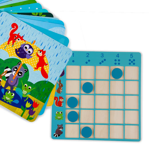 djeco森林动物数数游戏认知训练儿童亲子桌游3-4-5岁宝宝启蒙益智玩具 商品图4