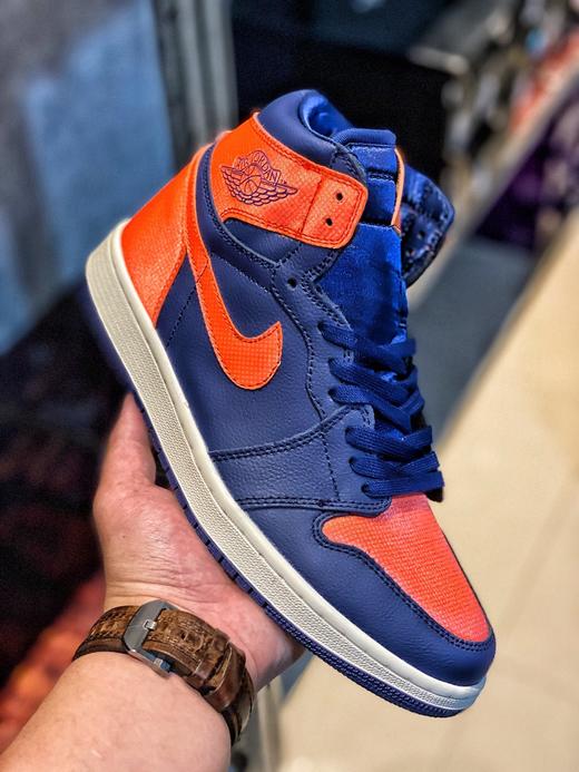 aj1 Air Jordan 1 Retro Hjgh 乔1尼克斯蓝橙 货号：AH7389-408 尺码：36-46含半码 商品图0