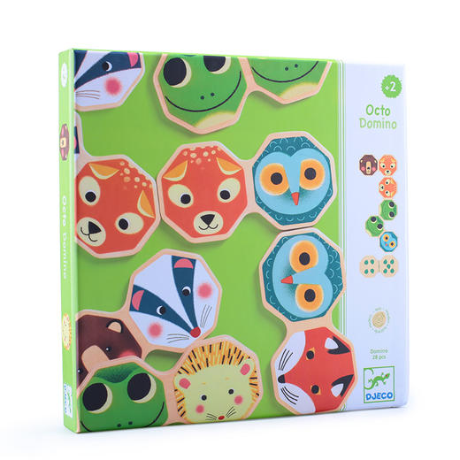 djeco动物接龙配对双面宝宝桌游2岁家庭亲子互动益智游戏幼儿玩具 商品图1