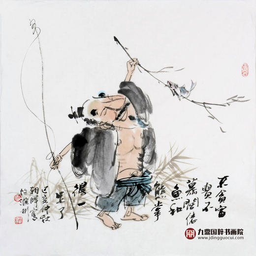 姬朝晖《人物作品》50*50cm 人物斗方作品 茶室/客厅挂画 商品图1