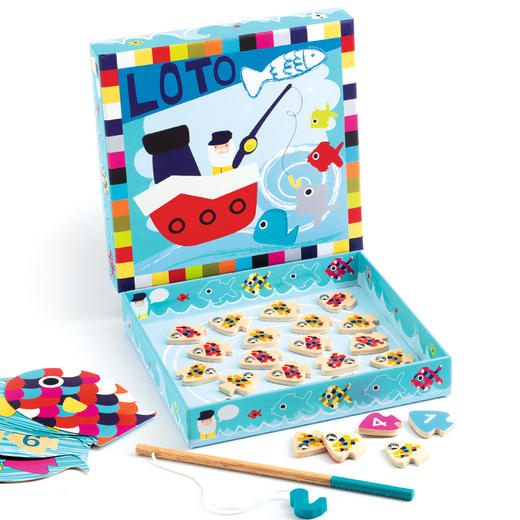 djeco儿童益智钓鱼游戏玩具宝宝磁性鱼套装智力木制小孩2-3岁磁铁 商品图4