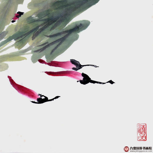 姬朝晖《清品》50*50cm 花鸟斗方作品 餐厅/茶室/卧室挂画 商品图5