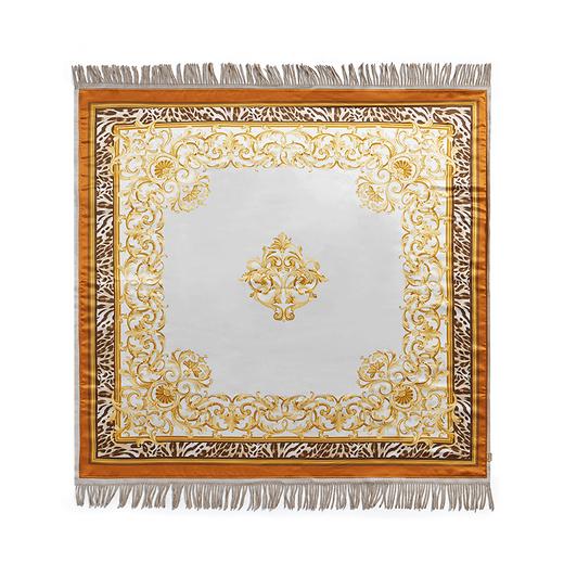 【ROYALCOVER】罗卡芙100%真丝印花羊毛双面披肩四季毯塞丁岛 商品图1