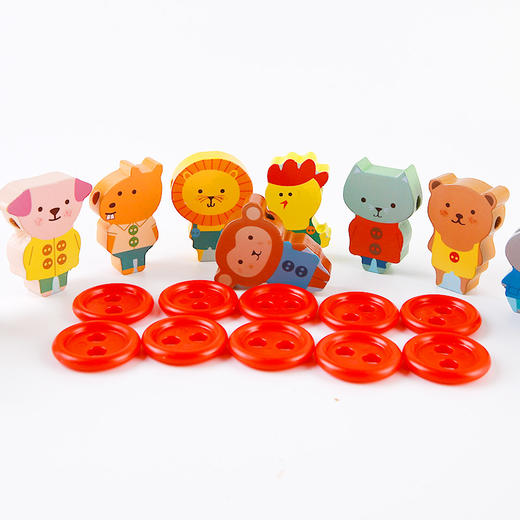 djeco动物串珠儿童宝宝穿线大颗粒穿珠子益智早教游戏1-2岁玩具 商品图4