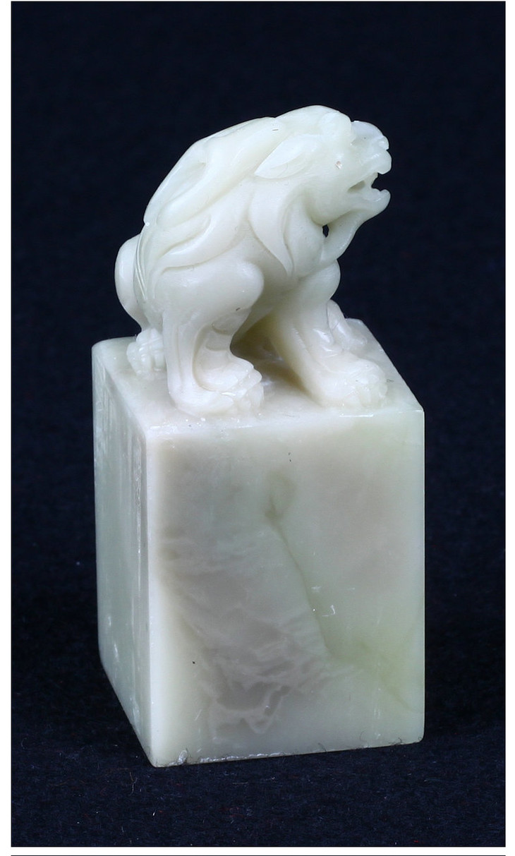 金石印坊 青田石兽钮方章 26*26*60mm jpysgs009542