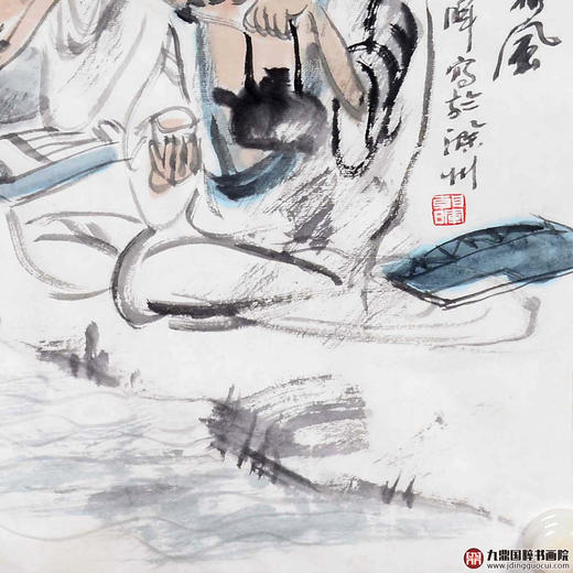 姬朝晖《人物作品》50*50cm 人物斗方作品 茶室/客厅挂画 商品图5