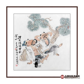 姬朝晖《人物作品》50*50cm 人物斗方作品 茶室/客厅挂画