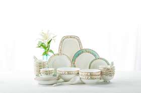 5F  隆昌瓷器38头凡尔赛餐具