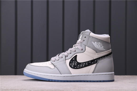 乔丹/Air Jordan AJ1 aj1 乔丹1代 乔1 乔丹1代高帮系列Dior x Air Jordan 1 High 货号：CN8607-002 乔1高帮迪奥联名 商品图0