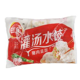 三全韭菜猪肉灌汤水饺455克
