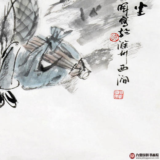 姬朝晖《人物作品》50*50cm 人物斗方作品 茶室/客厅挂画 商品图5