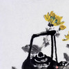 姬朝晖《鞠花黄时蟹正肥》50*50cm 花鸟斗方作品 餐厅/茶室/卧室挂画 商品缩略图2