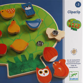 djeco钉钉板颜色动物水果认知扣子2-3岁儿童早教益智桌面游戏玩具