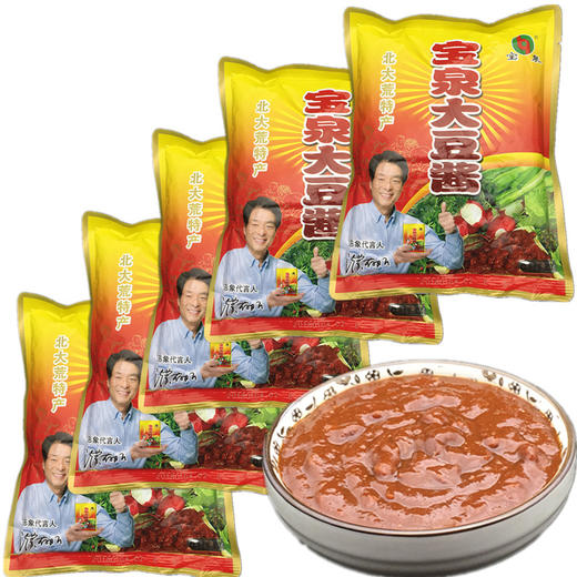 北大荒 宝泉 大豆酱500G东北大酱蘸酱炸酱调味卤腌 商品图1